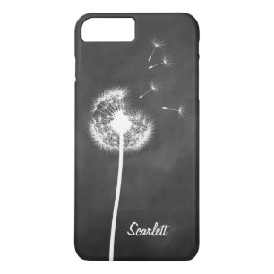 Dandelion Monogram Chalkboard iPhone 7 Plus Case-Mate iPhone Hülle