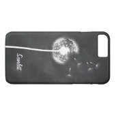 Dandelion Monogram Chalkboard iPhone 7 Plus Case-Mate iPhone Hülle (Rückseite (Horizontal))