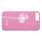 Dandelion Monogram Pink iPhone 7 Plus Case-Mate iPhone Hülle (Rückseite (Horizontal))