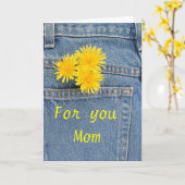 Dandelion Muttertagskarte Karte (Gelbe Blume)