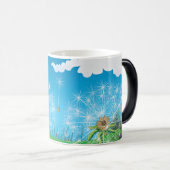 Dandelion-Pflanze Verwandlungstasse (VorderseiteRechts)