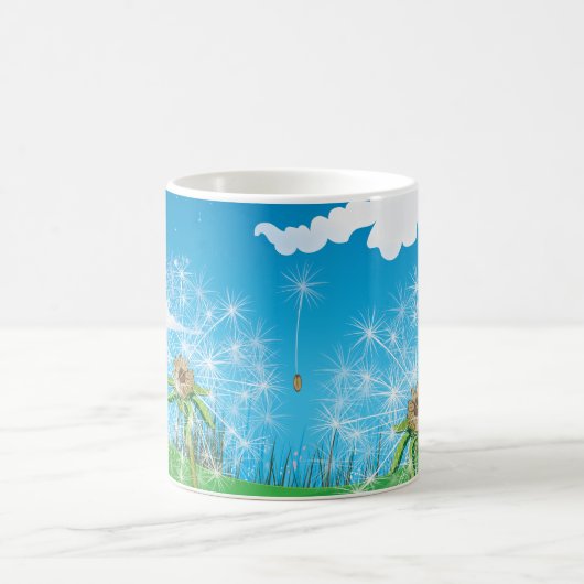 Dandelion-Pflanze Verwandlungstasse (Mittel)