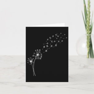 Dandelion Pi Day Blume Blumenbaum Mathemati Karte