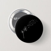 Dandelion Pi Day Blume Floral Tree Math Lover Button (Vorne & Hinten)