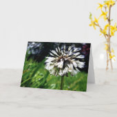 Dandelion Poof mit Poesie der Natur Karte (Gelbe Blume)