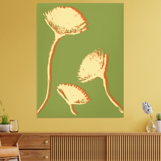 Dandelion Pop Leinwanddruck (Insitu (Wohnzimmer))