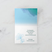 Dandelion Positiv geklappt Danke Karte (Innenseite)