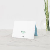 Dandelion Positiv geklappt Danke Karte (Rückseite)