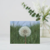Dandelion Postcard Postkarte (Stehend Vorderseite)