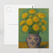 Dandelion Postcard Postkarte (Vorne/Hinten)