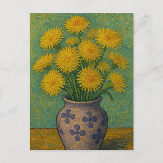 Dandelion Postcard Postkarte (Vorderseite)