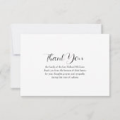 Dandelion Puff Gentle Soul Foto Beerdigung Danke (Rückseite)