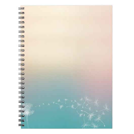Dandelion Puff Notebook Notizblock (Vorderseite)