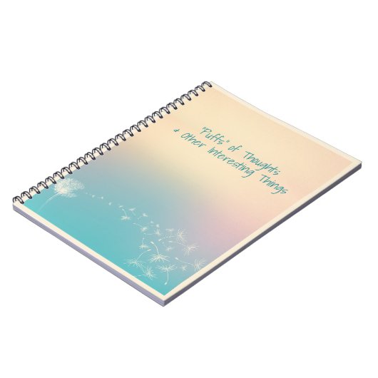 Dandelion Puff Notebook Notizblock (Linke Seite)