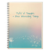 Dandelion Puff Notebook Notizblock (Vorderseite)