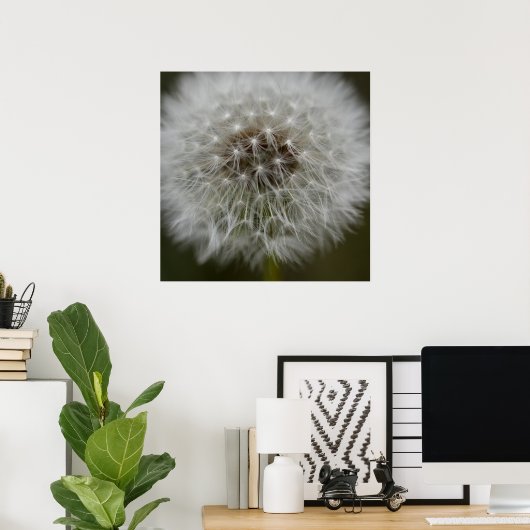 Dandelion Puff Print Poster (Heimbüro)