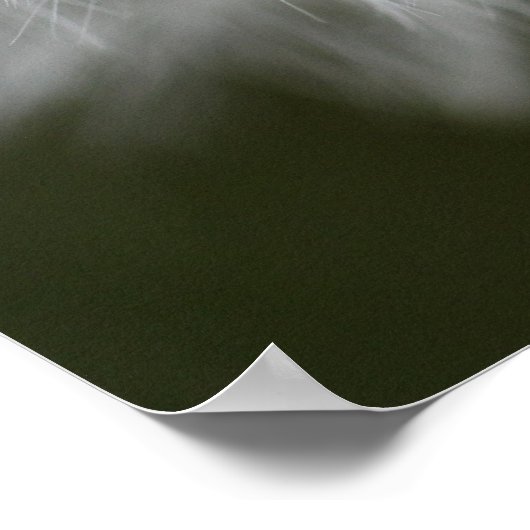 Dandelion Puff Print Poster (Ecke)