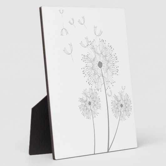 Dandelion purer moderner Blume Fotoplatte (Seite)