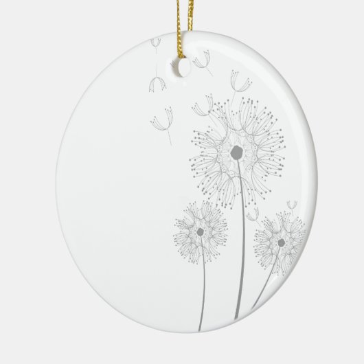 Dandelion purer moderner Blume Keramikornament (Links)