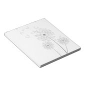 Dandelion purer moderner Blume Notizblock (angewinkelt)