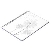 Dandelion purer moderner Blume Notizblock (Linke Seite)