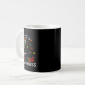 Dandelion Puzzle Piece Coole Autismus Bewusstsein Kaffeetasse (Vorderseite Links)
