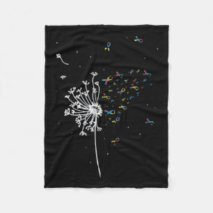 Dandelion Puzzle Ribbon Inspiration Autismus Softw Fleecedecke