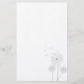 Dandelion - Reinkunst der modernen Blume Briefpapier (Vorderseite)