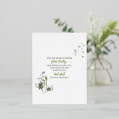 Dandelion Remembrance Folien Feiertagspostkarte (Stehend vorne)