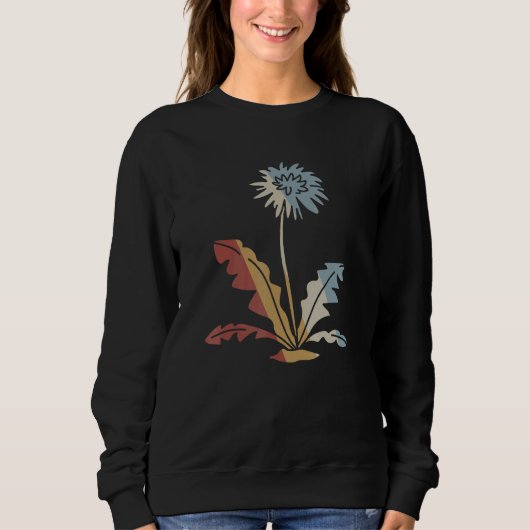 Dandelion Retro Style Vintag 1 Sweatshirt (Vorderseite)
