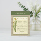 Dandelion Salad Postkarte (Stehend Vorderseite)