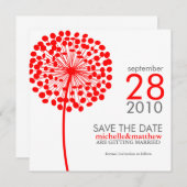 Dandelion Save the Date Ankündigungen (Vorne/Hinten)