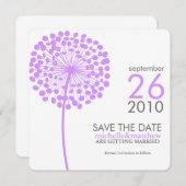 Dandelion Save the Date Ankündigungen (Vorne/Hinten)