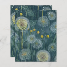 Dandelion Scrapbook Paper