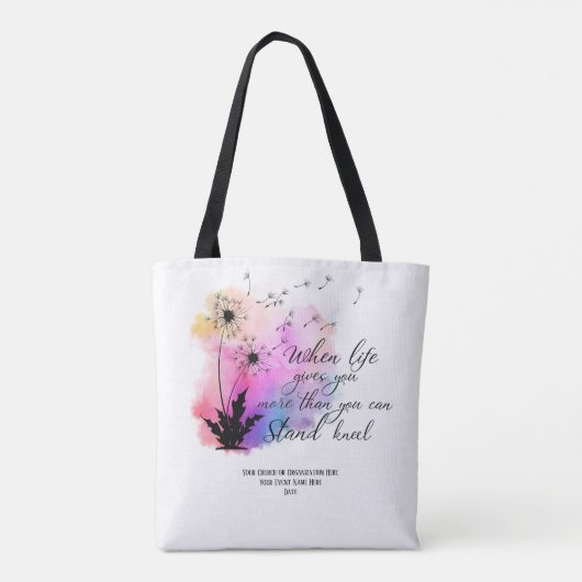 Dandelion Scripture Sunday School Bible Custom Tasche (Rückseite)