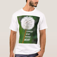 Dandelion Seed Head Wind Power T - Shirt