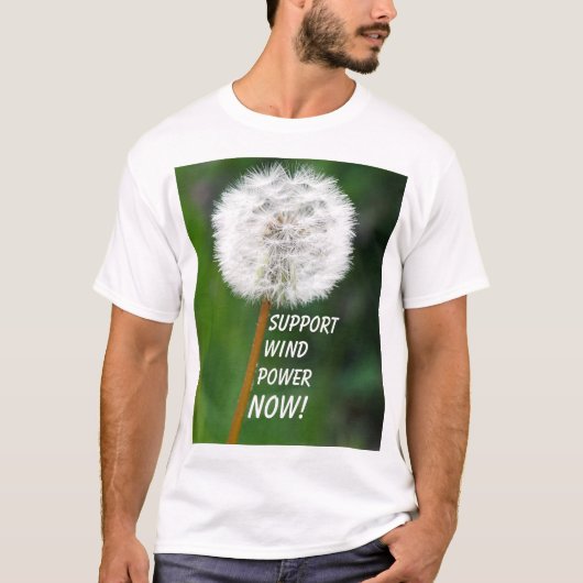 Dandelion Seed Head Wind Power T - Shirt (Vorderseite)