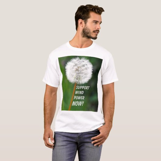 Dandelion Seed Head Wind Power T - Shirt (Vorne ganz)