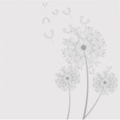 Dandelion Seeds Blasen Aufkleber (Vorderseite)