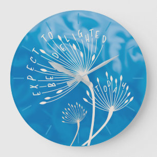 Dandelion Seeds Inspiration Positiv Große Wanduhr