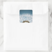 Dandelion Seeds Quadratischer Aufkleber (Tasche)