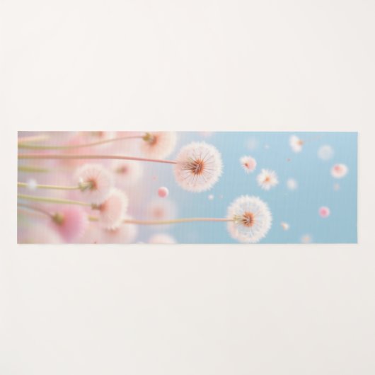 Dandelion Serenity Yoga Mat Yogamatte (Vorderseite (Horizontal))