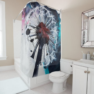 dandelion shower curtain duschvorhang