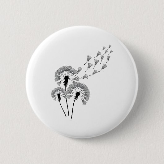 Dandelion Shuttle Shirt für Badminton Player Badmi Button (Vorderseite)