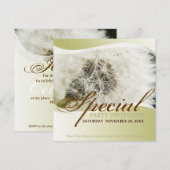 Dandelion Special Party Einladung (Vorne/Hinten)