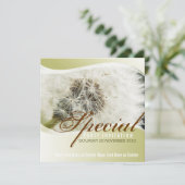 Dandelion Special Party Einladung (Stehend Vorderseite)