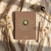 Dandelion Spiral Notebook – Soft Botanical Design Notizblock