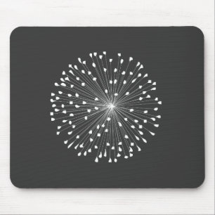 DANDELION STERNEXPLOSION IN WEISS MOUSEPAD