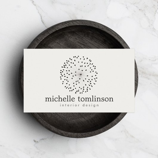 DANDELION STERNEXPLOSION LOGO on LIGHT GRAY Visitenkarte