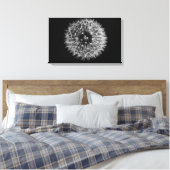 Dandelion Stretched Canvas Print Leinwanddruck (Insitu (Schlafzimmer))